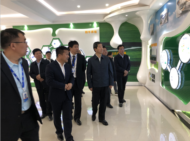 河南省委副書記、省長(zhǎng)陳潤(rùn)兒一行蒞臨 花花牛集團(tuán)魯山瑞亞牧業(yè)有限公司視察調(diào)研